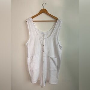 White Gauze Romper